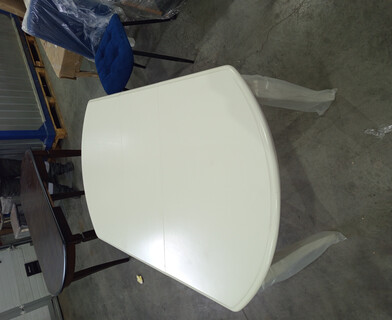 Стол раскладной Модена/Modena (MD-T4EX) дерево гевея/МДФ, 100+29х75х75см, слоновая кость 2-5