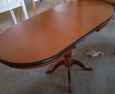 Стол раскладной Солерно/Solerno (ME-T4EX) дерево гевея/МДФ, 70х100+29х75см, коричневый