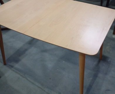 Стол раскладной Pavillion (Павильон) основание бук, столешница мдф, 80x120+40x75см, Натуральный