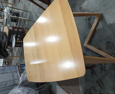 Стол раскладной VAKU (Ваку) основание бук, столешница мдф, 80x120+40x75см, Натуральный