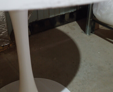 Стол Тулип/Tulip (мод.011) металл, МДФ, белый, Д90х75см