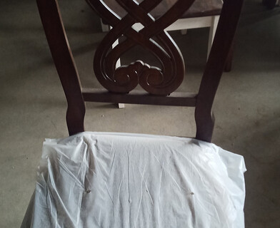 Стул Андромеда/Andromeda дерево гевея, 47х55,5х107см, капучино, ткань коричневая