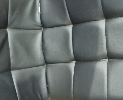 Стул Маркони/Marconi (мод.37) металл/экокожа, 57х43х106х50см, хром/черный/белый окантовка