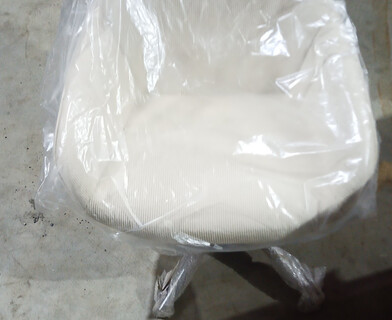 Кресло компьютерное Дублин/Dublin хром вельвет, молочный