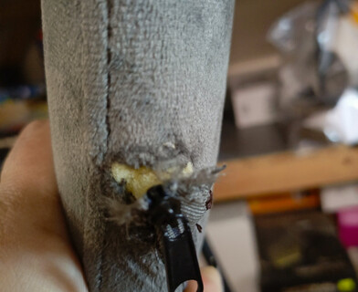 Стул Carol/Керол (мод. UC06) металл, вельвет, 45х56х82см, светло-серый (HLR24)/черный