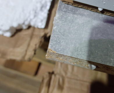 Стол обеденный раздвижной Смарт/Smart ЛДСП, 105-140х68,6х75см, белый бетон/белый