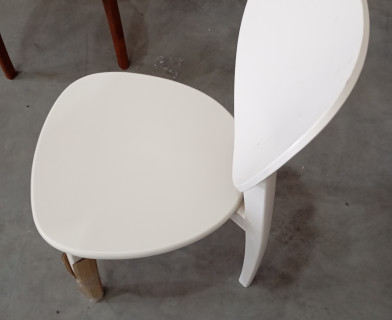 Стул DIAMANTE жесткое сидение бук, 42 х 42 х 85 см, ivory white