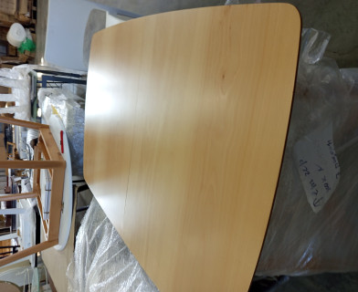 Стол раскладной VAKU (Ваку) основание бук, столешница мдф, 80x120+40x75см, Натуральный