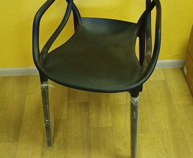 Стул Cat Chair (mod. 028) пластик, 53 x 59 x 82,5 см, черный (Black 3010)