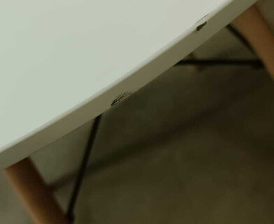 Стол обеденный Синди Некст/Cindy Next (мод.70-80 MDF) металл/МДФ/бук, белый/натуральный, Д80х75см