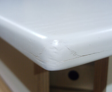 Стол обеденный Мосс/Moss бук, МДФ, белый, 68х124х77см