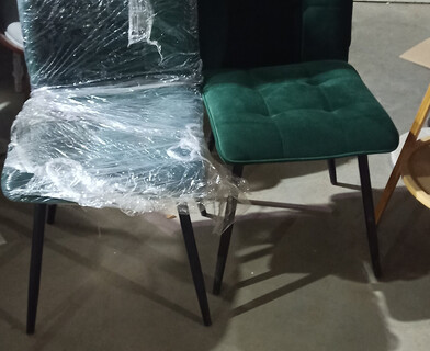 Стул обеденный Bari LT, велюр, Deep Forest (изумруд), 41х55х89 см