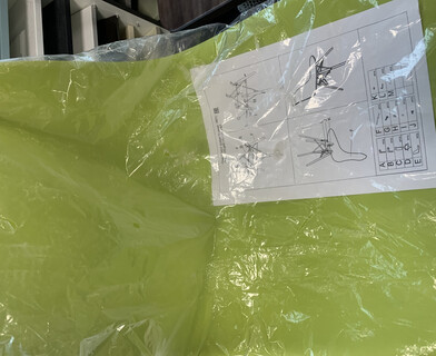 Стул CINDY (EAMES) (mod. 1801) дерево бук/металл/сиденье пластик, 45x51x82 см, Olive (оливковый)