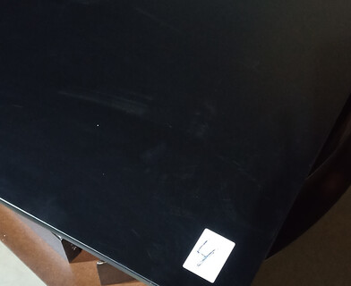 Стол Джон/John (мод.T1003) МДФ/дерево, 80х80х75см, черный/натуральный