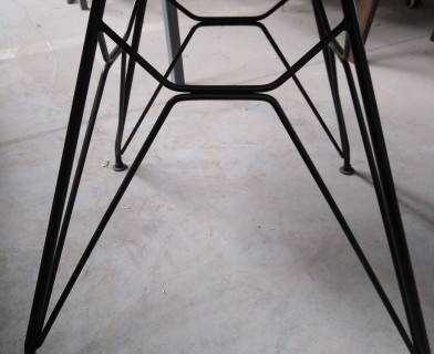 Стул HANSEN (mod. 622N) пластик/металл, 51х47х80 см, высота до сиденья 45 см, фисташковый/черный