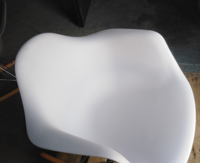 Кресло-качалка CINDY (mod. C1025A) пластик/металл/дерево, 65 х 61 х 74 см, белый 018 /натуральный