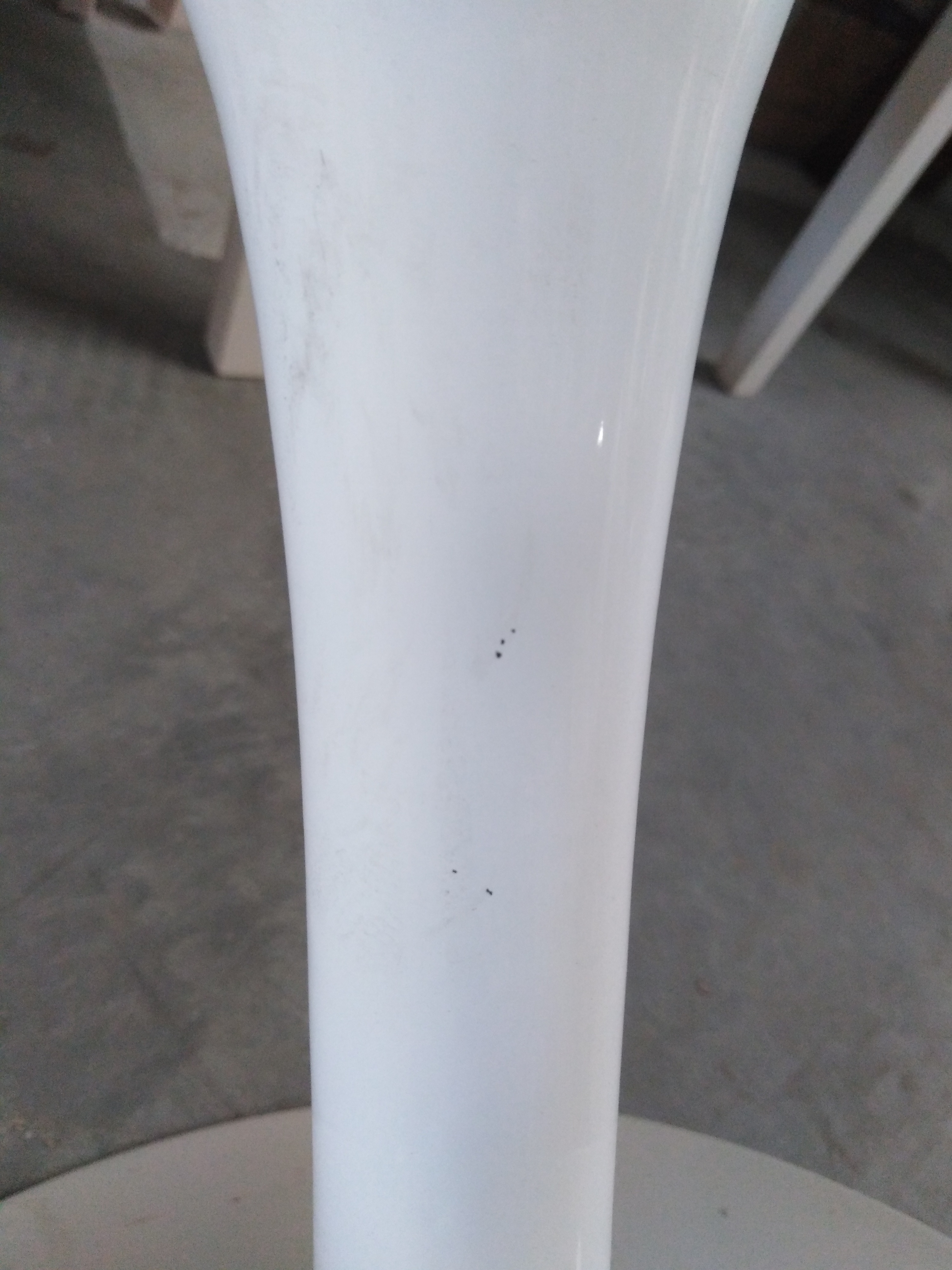 Стул TULIP FASHION CHAIR (mod.109) металл/пластик/PU, 55x48x81см, белый / белый