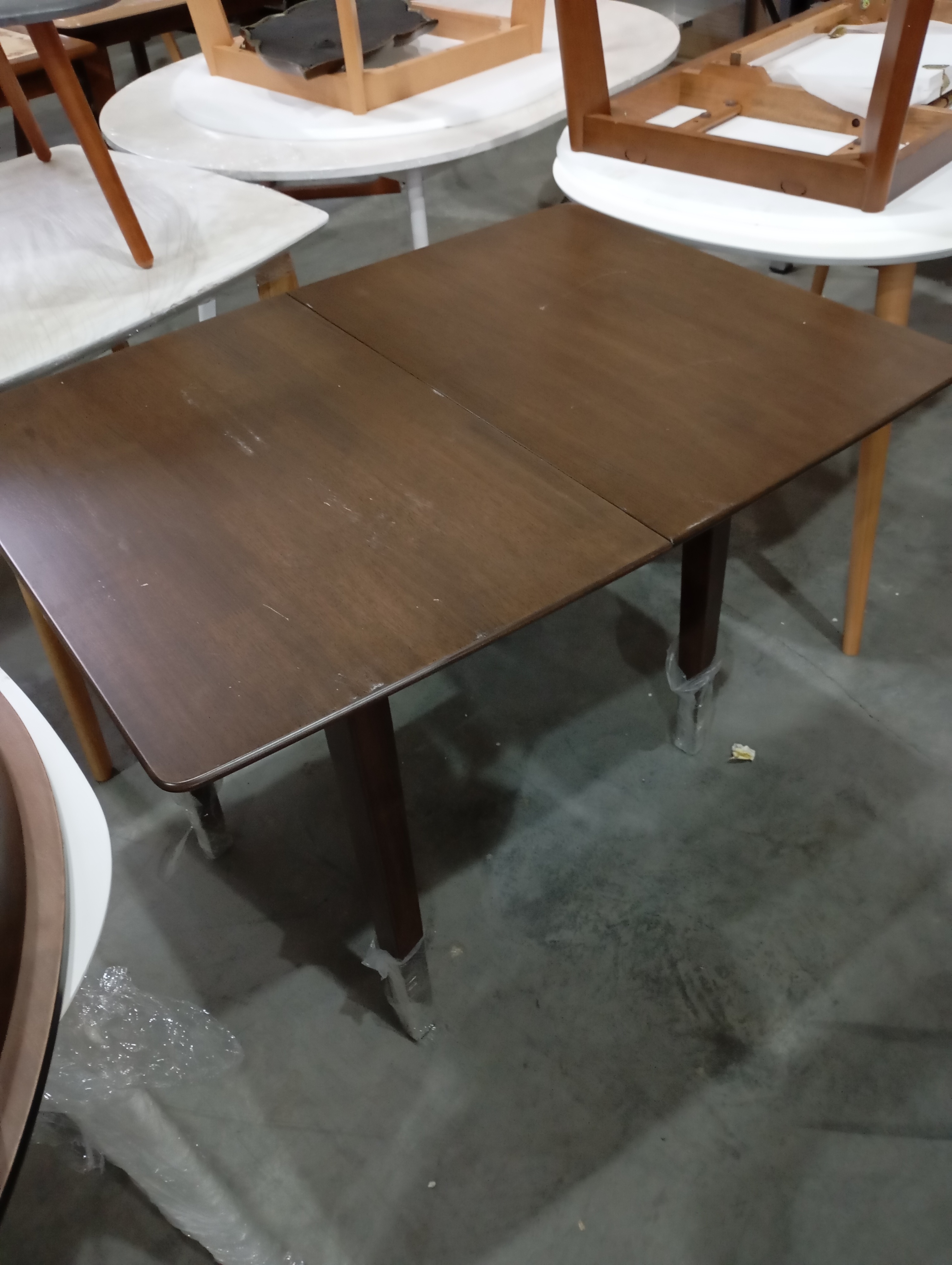 Стол TEMPIO (mod. F-SR3220VD W4) дерево гевея/мдф, 52.5x80(80x105)x76см, walnut (орех)