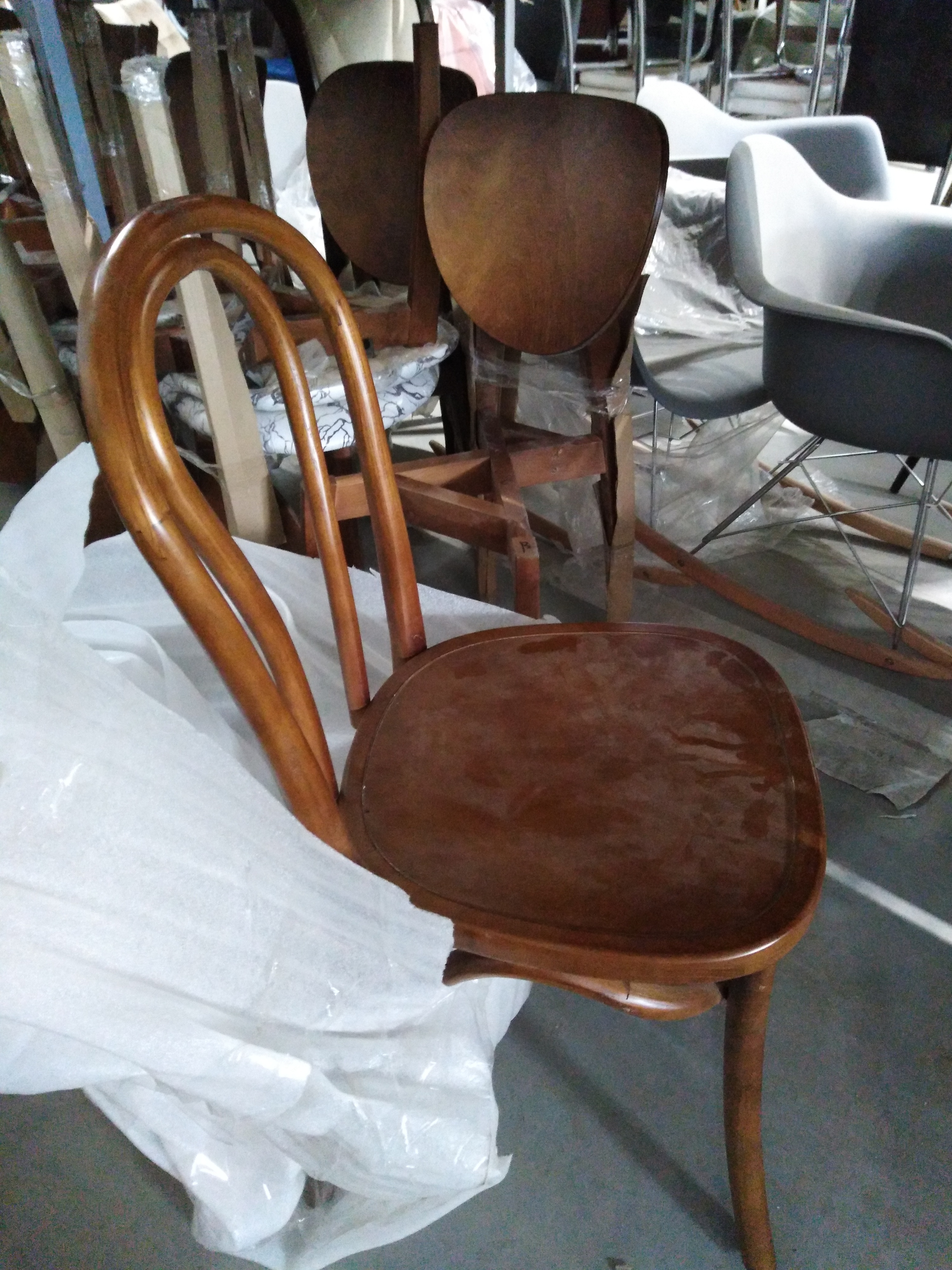 Стул THONET CLASSIC CHAIR (mod.СB2345) дерево вяз, 43*49*88.5, Темный Орех (№5)