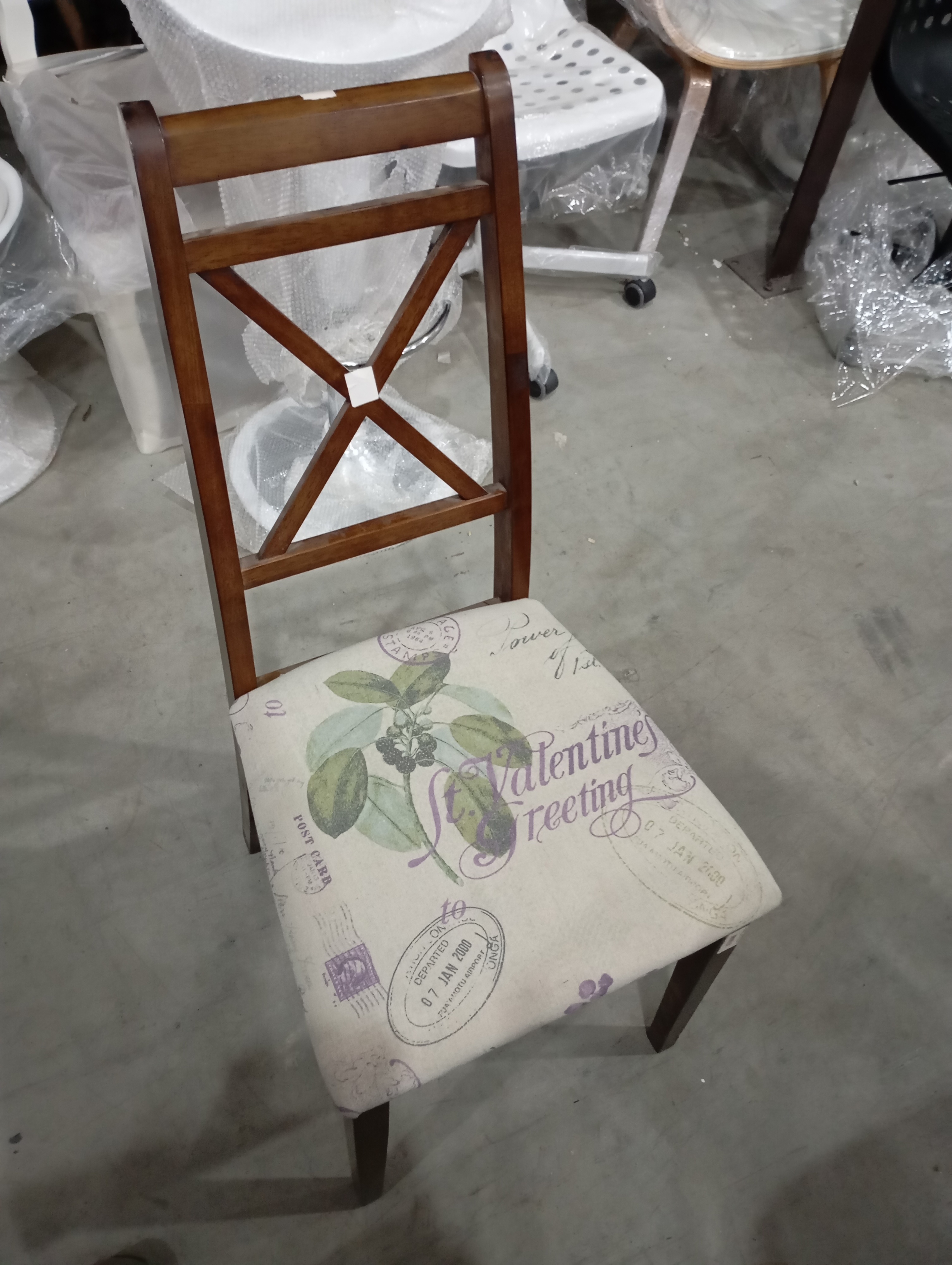 Стул Picasso ( PC-SC ) / 1 шт. в упаковке дерево гевея, 45х53х97см, Tobacco, ткань Прованс №11