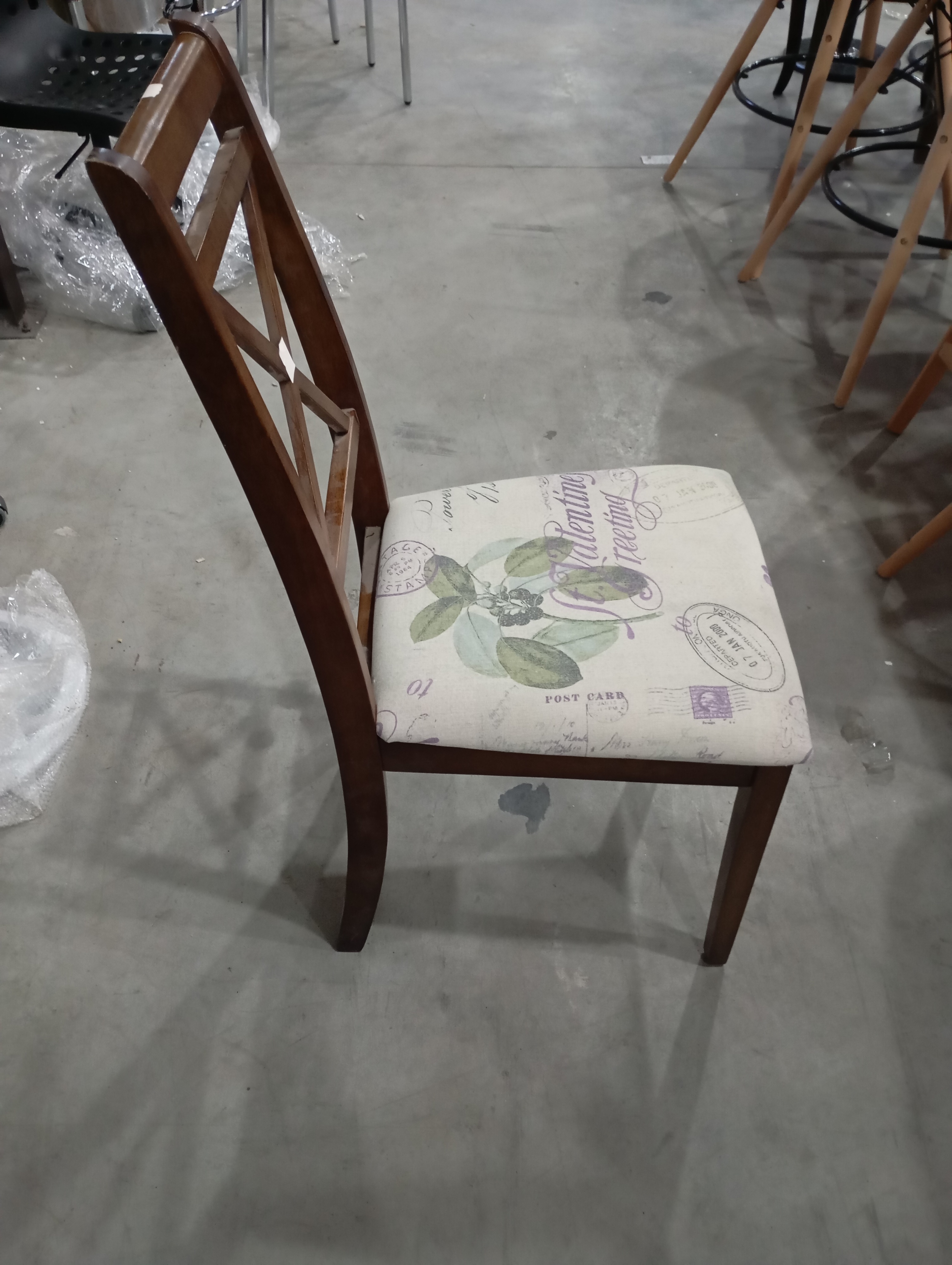 Стул Picasso ( PC-SC ) / 1 шт. в упаковке дерево гевея, 45х53х97см, Tobacco, ткань Прованс №11
