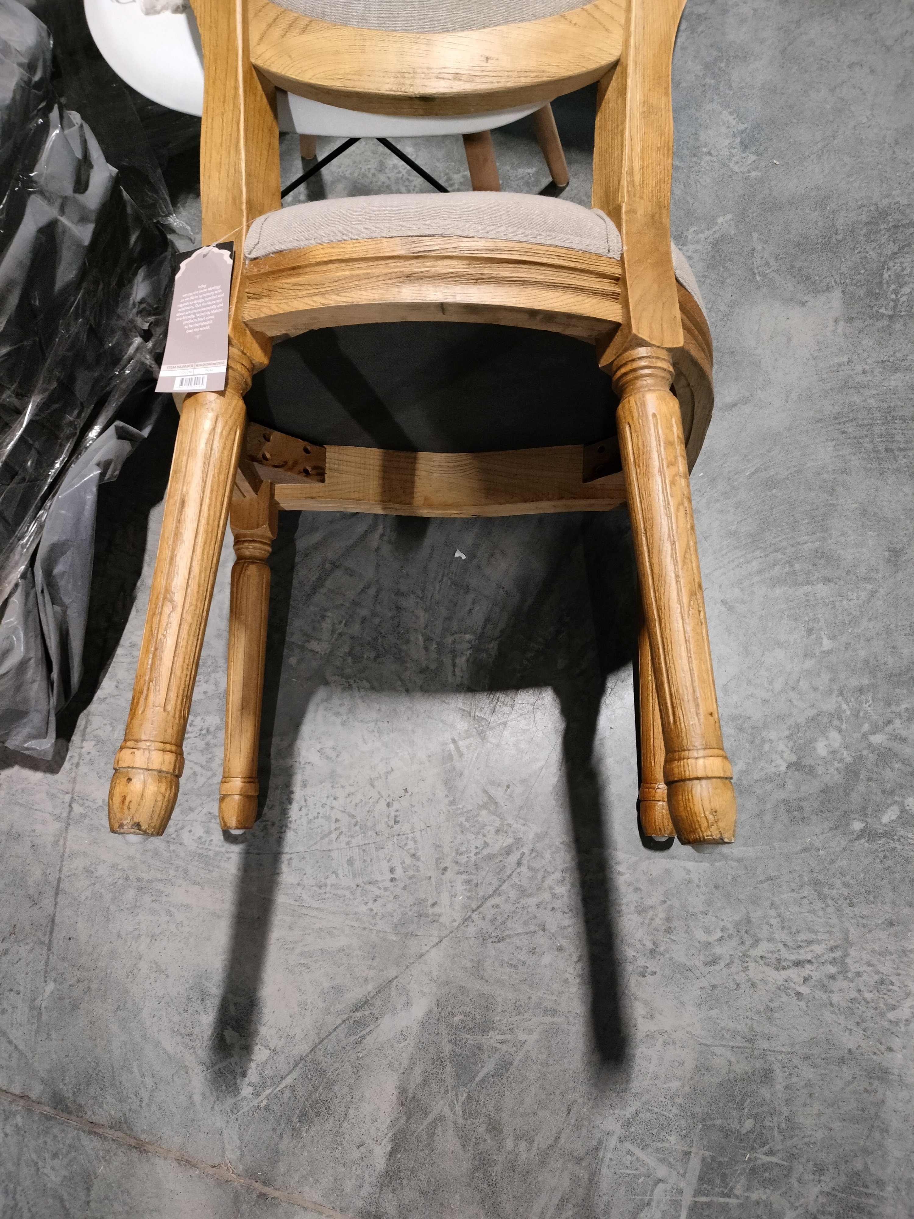 Стул BREEZE (mod. JSC-58) Велюр/металл , 44 х 53 х 86 см, grey (серый) HLR 19 / черный