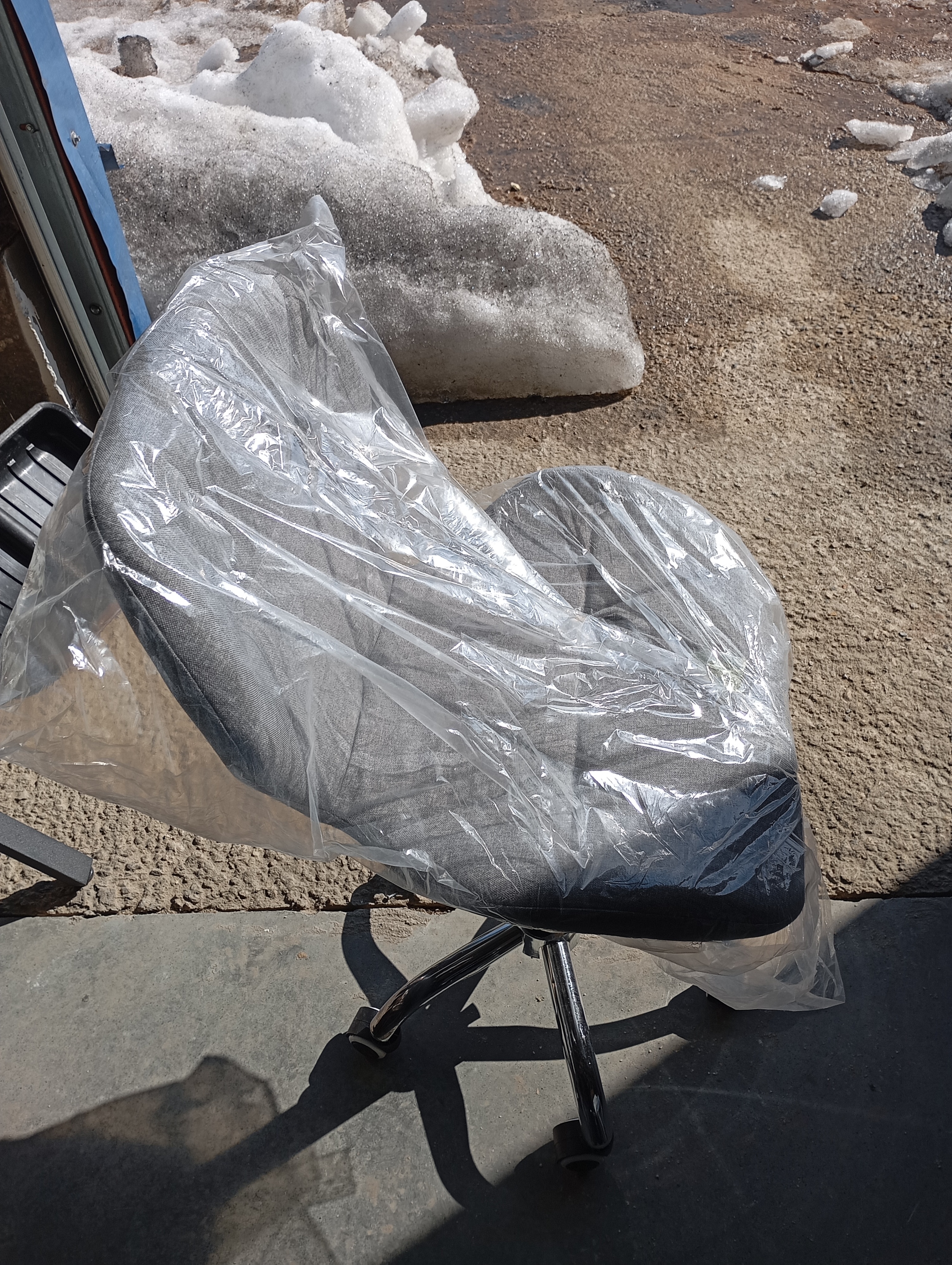 Офисное кресло Recaro (mod.007) / 1 шт. в упаковке металл, вельвет, 45x74+10см, серый (HLR 24)