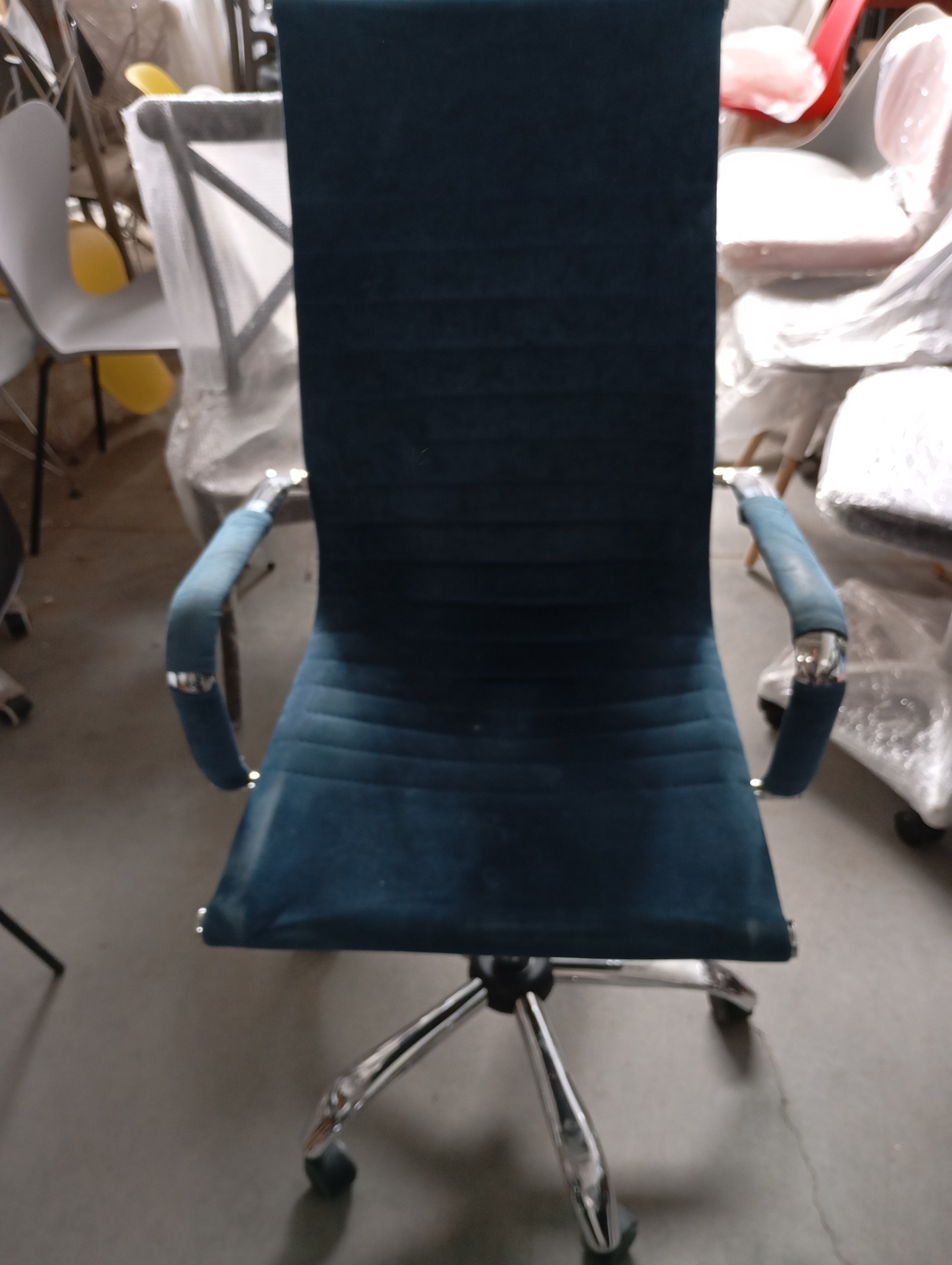 Кресло URBAN флок , синий, 32