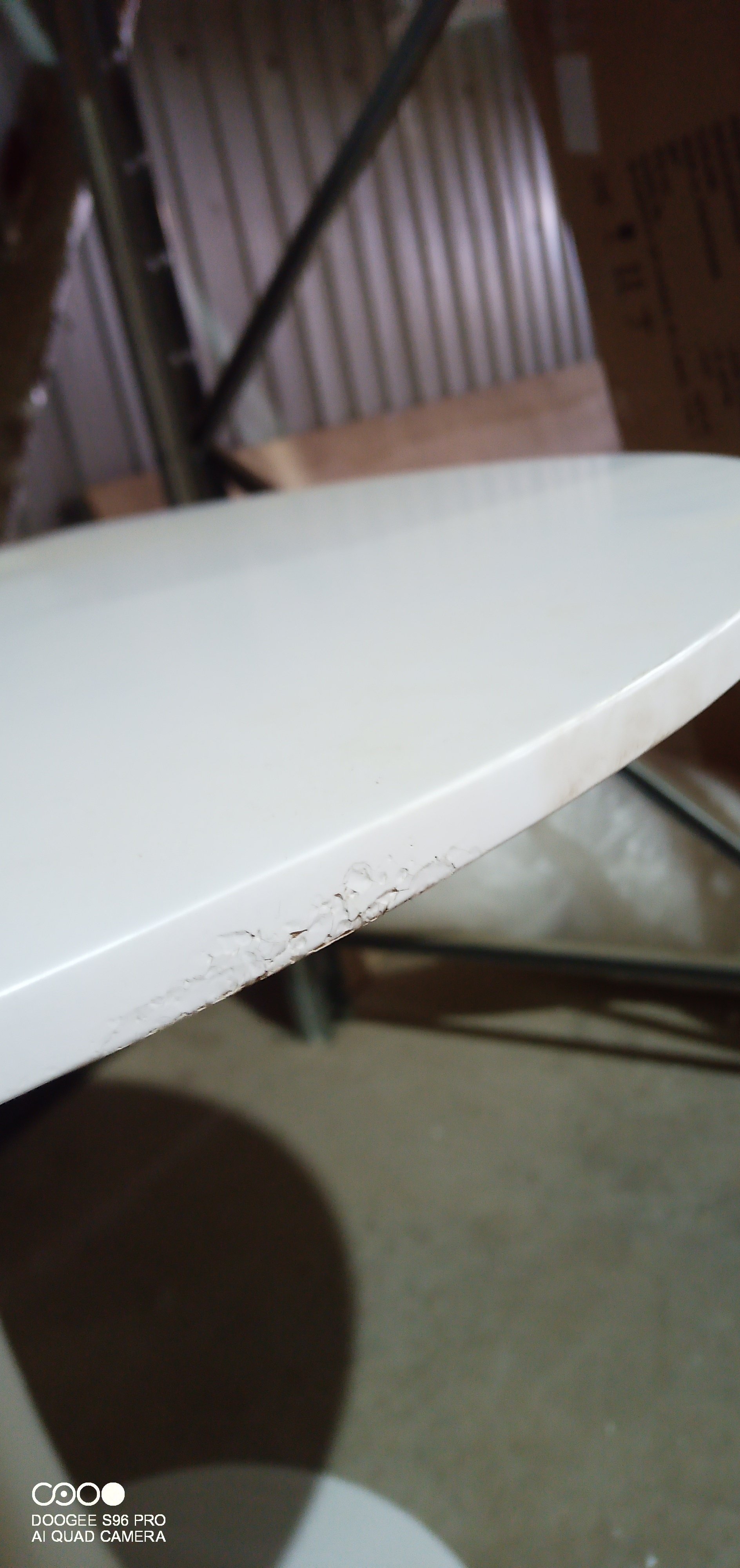 Стол Тулип/Tulip (мод.011) металл, МДФ, белый, Д90х75см