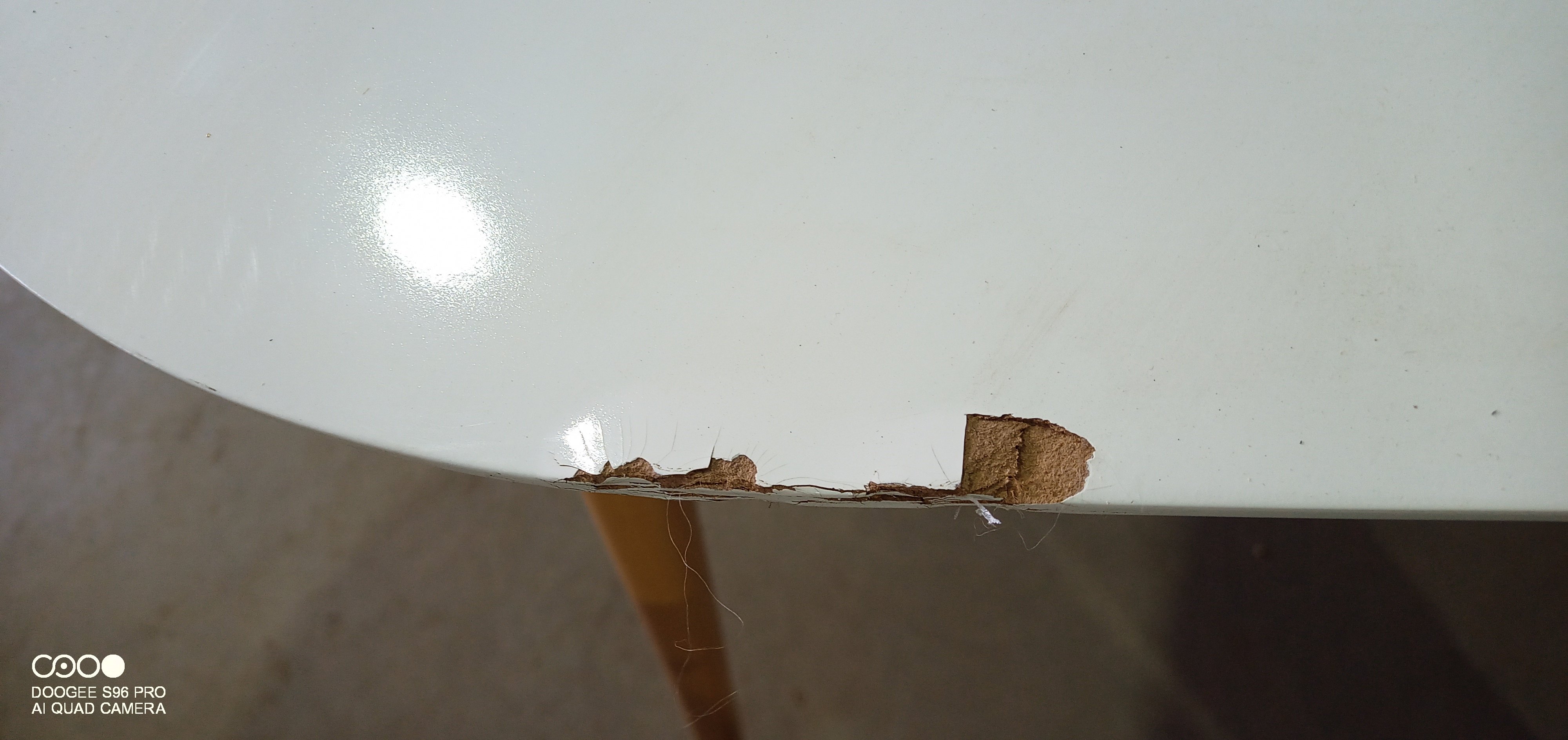 Стол обеденный Макс/Max МДФ/бук, 140х80х75см, белый/натуральный бук