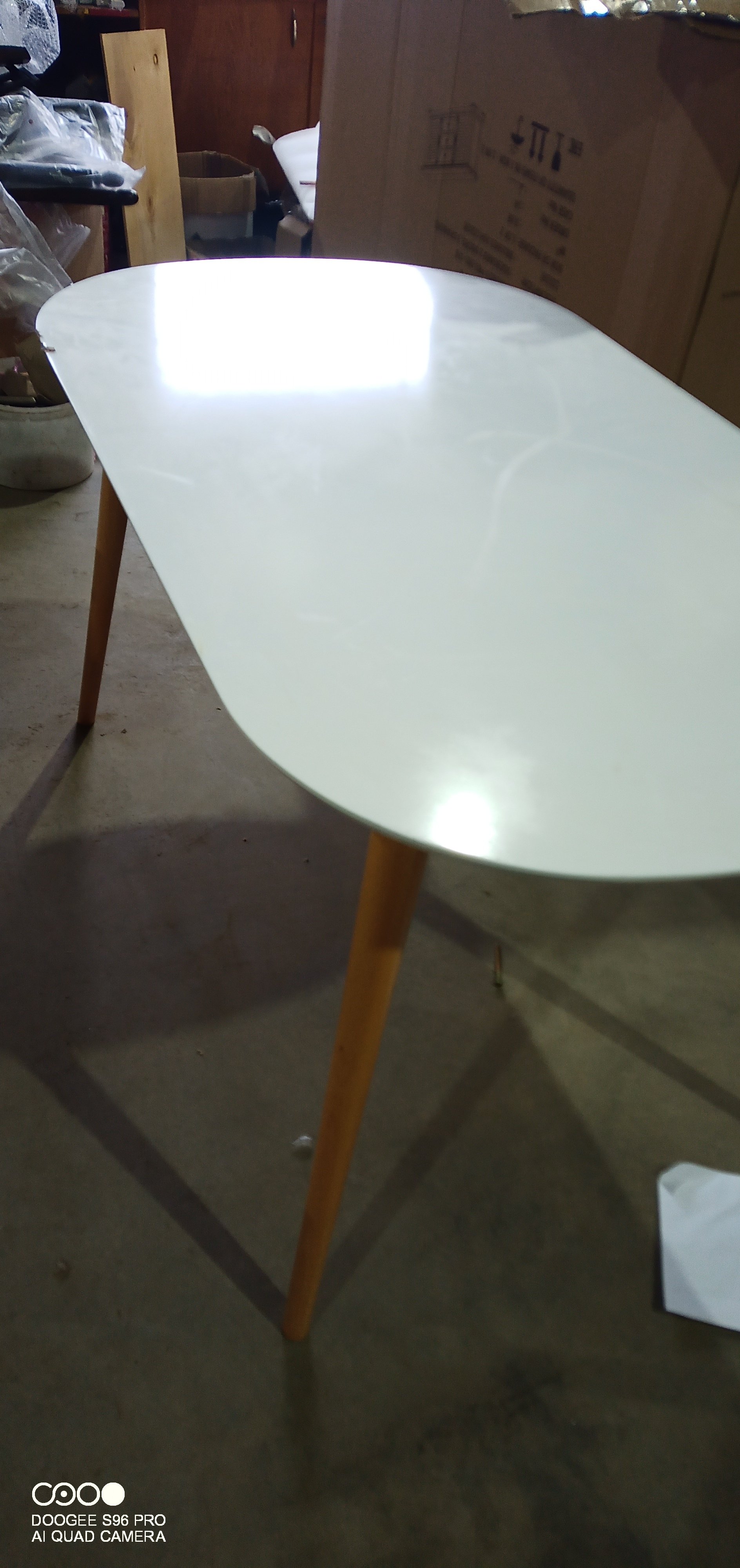 Стол обеденный Макс/Max МДФ/бук, 140х80х75см, белый/натуральный бук