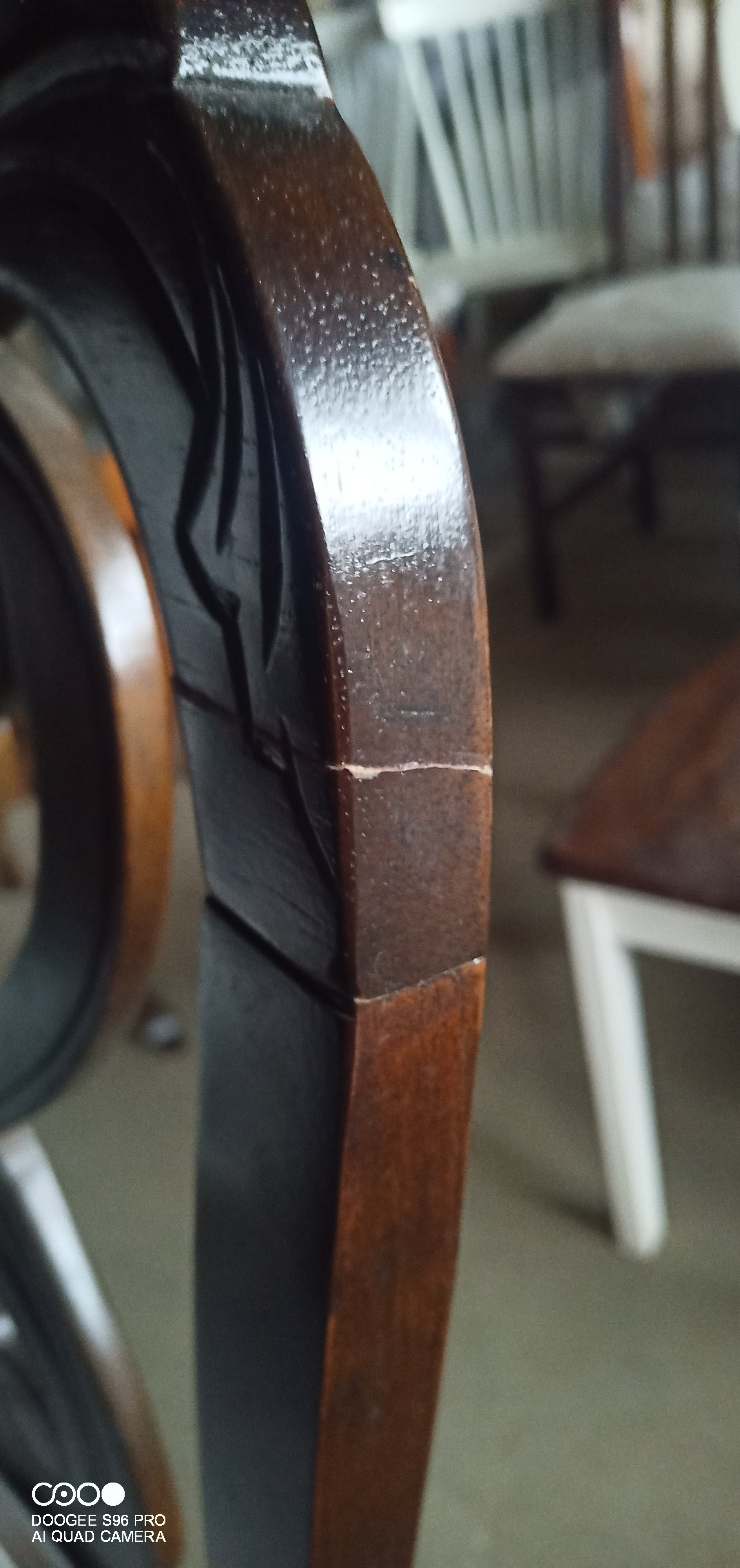 Стул Андромеда/Andromeda дерево гевея, 47х55,5х107см, капучино, ткань коричневая