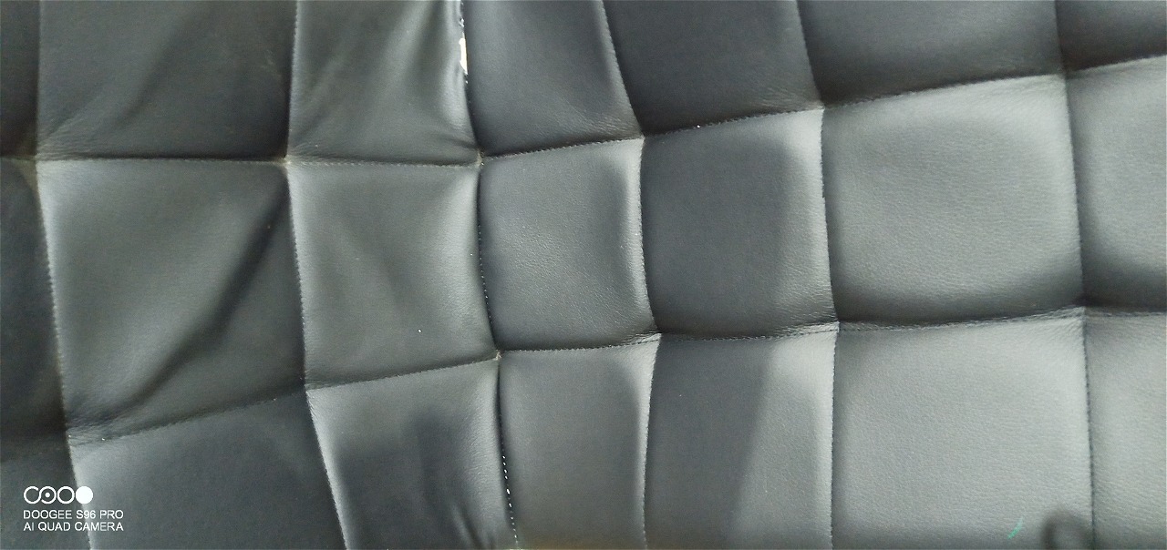 Стул Маркони/Marconi (мод.37) металл/экокожа, 57х43х106х50см, хром/черный/белый окантовка