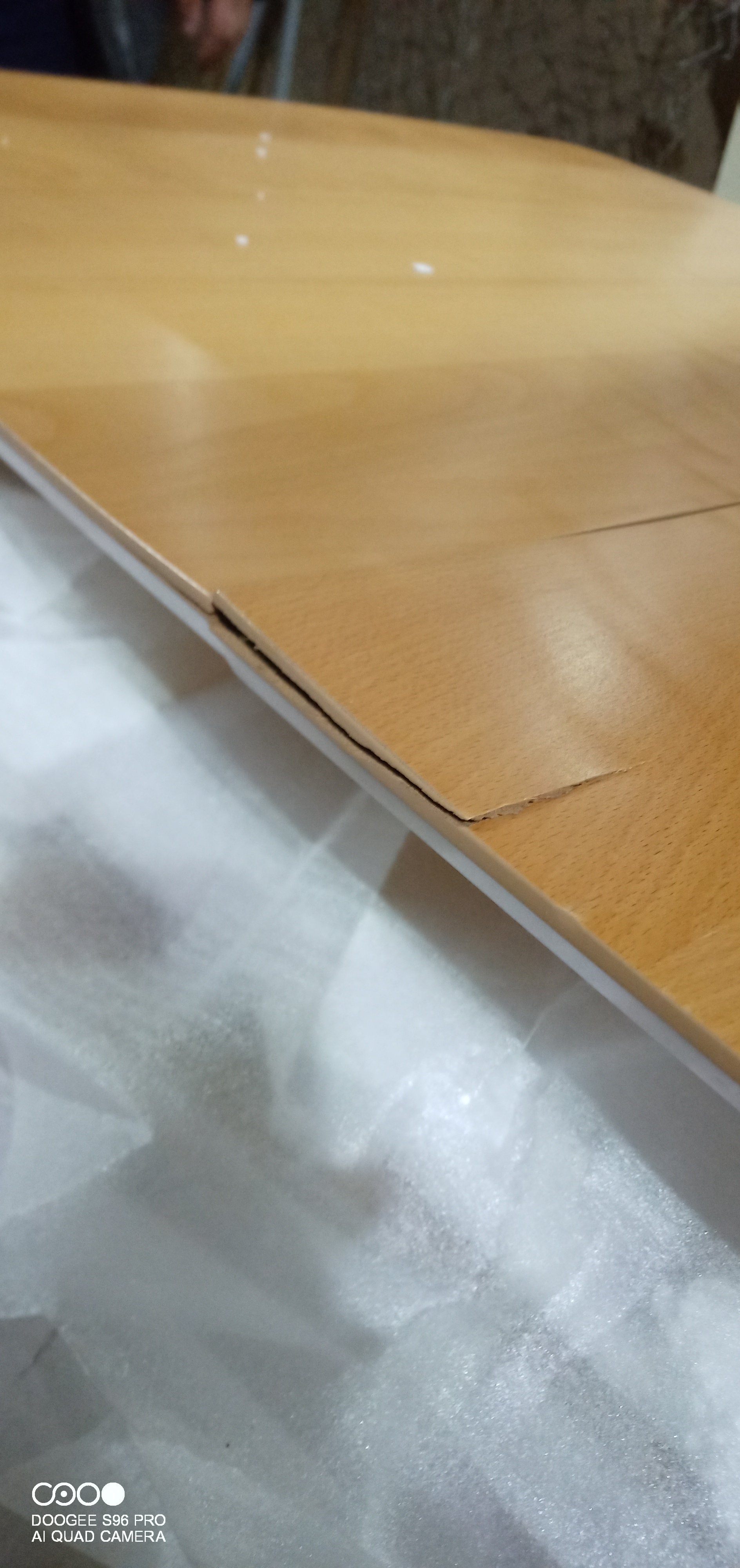 Стол раскладной Ваку/VAKU МДФ/бук, 80х120+40х75см, натуральный