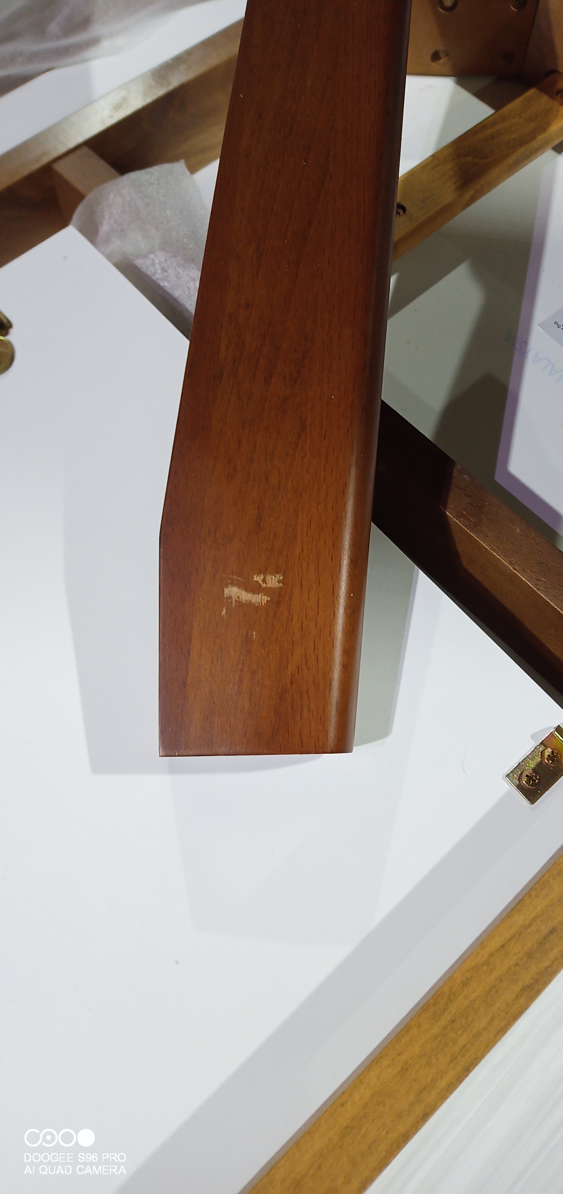 Стол обеденный раскладной Боско/Bosco МДФ/бук, 120+30х80см, белый/коричневый