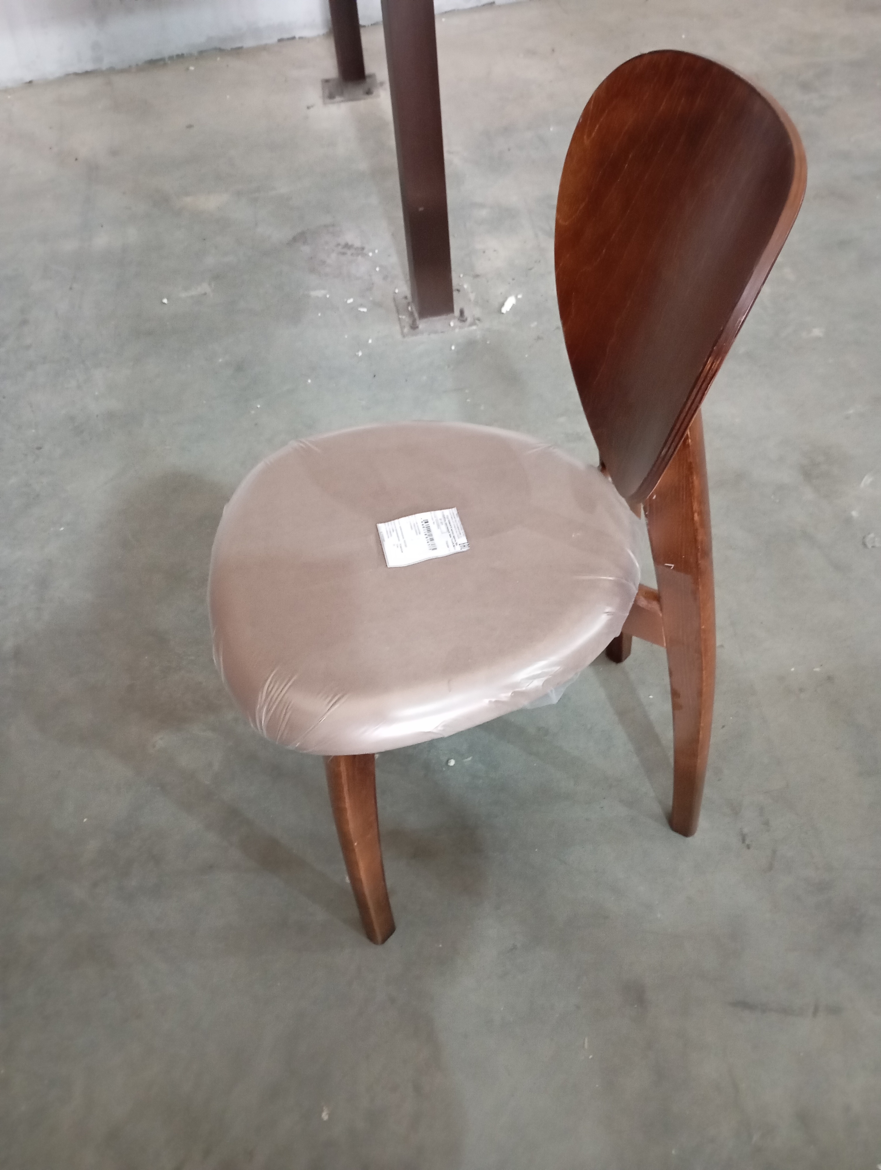 Стул DIAMANTE мягкое сидение / 1 шт. в упаковке бук, 42x42x85см, коричневый, ткань Tenerife Mocco