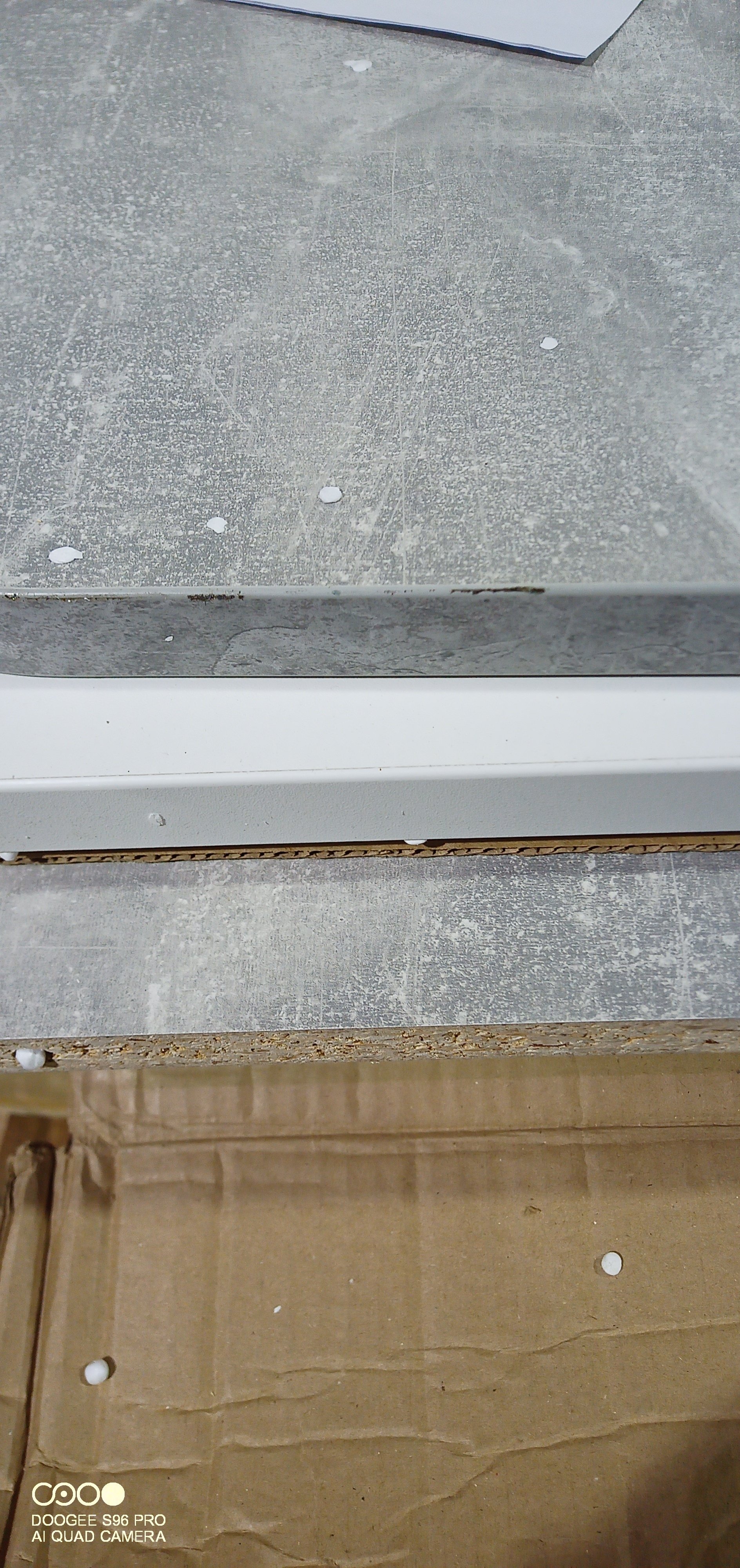 Стол обеденный раздвижной Смарт/Smart ЛДСП, 105-140х68,6х75см, белый бетон/белый