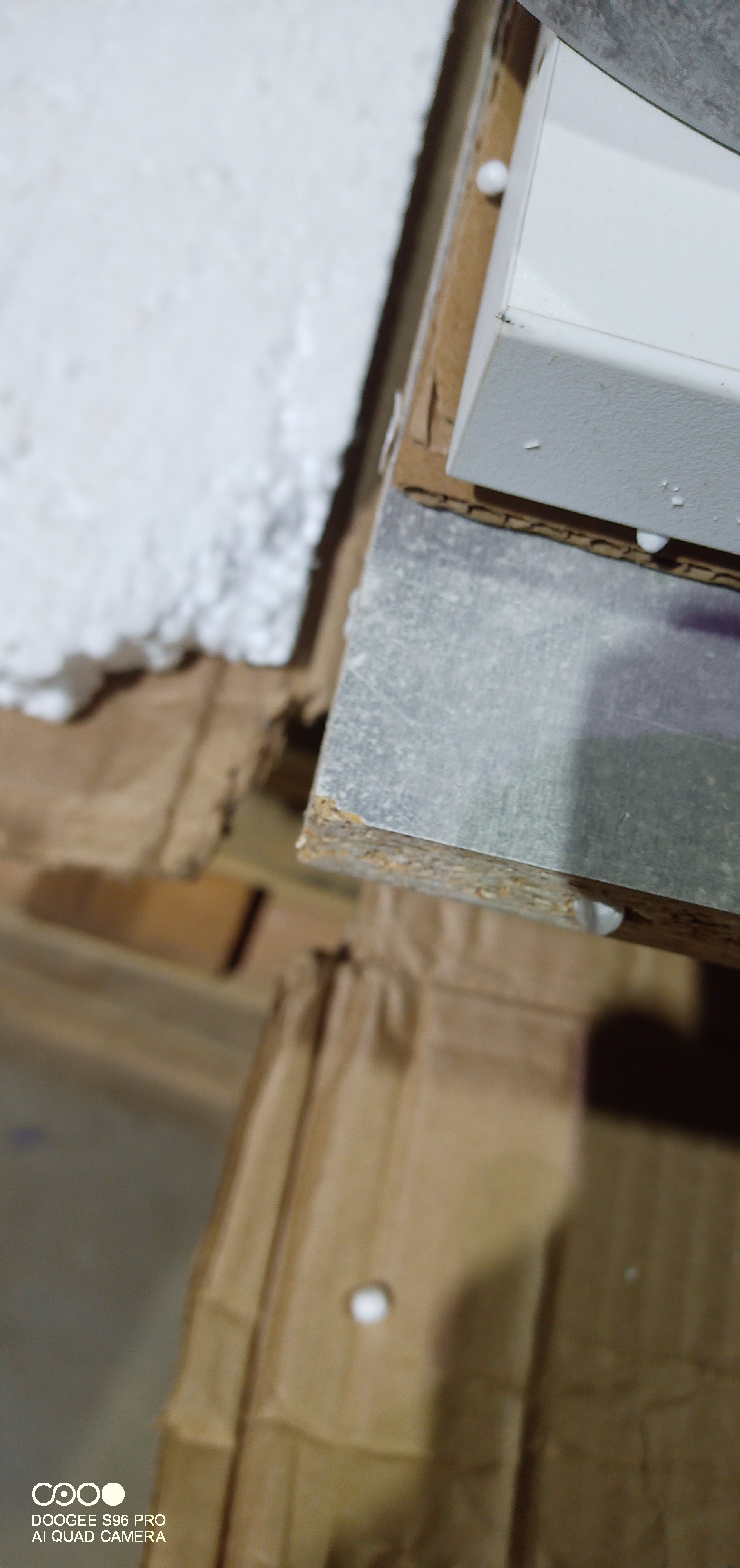 Стол обеденный раздвижной Смарт/Smart ЛДСП, 105-140х68,6х75см, белый бетон/белый