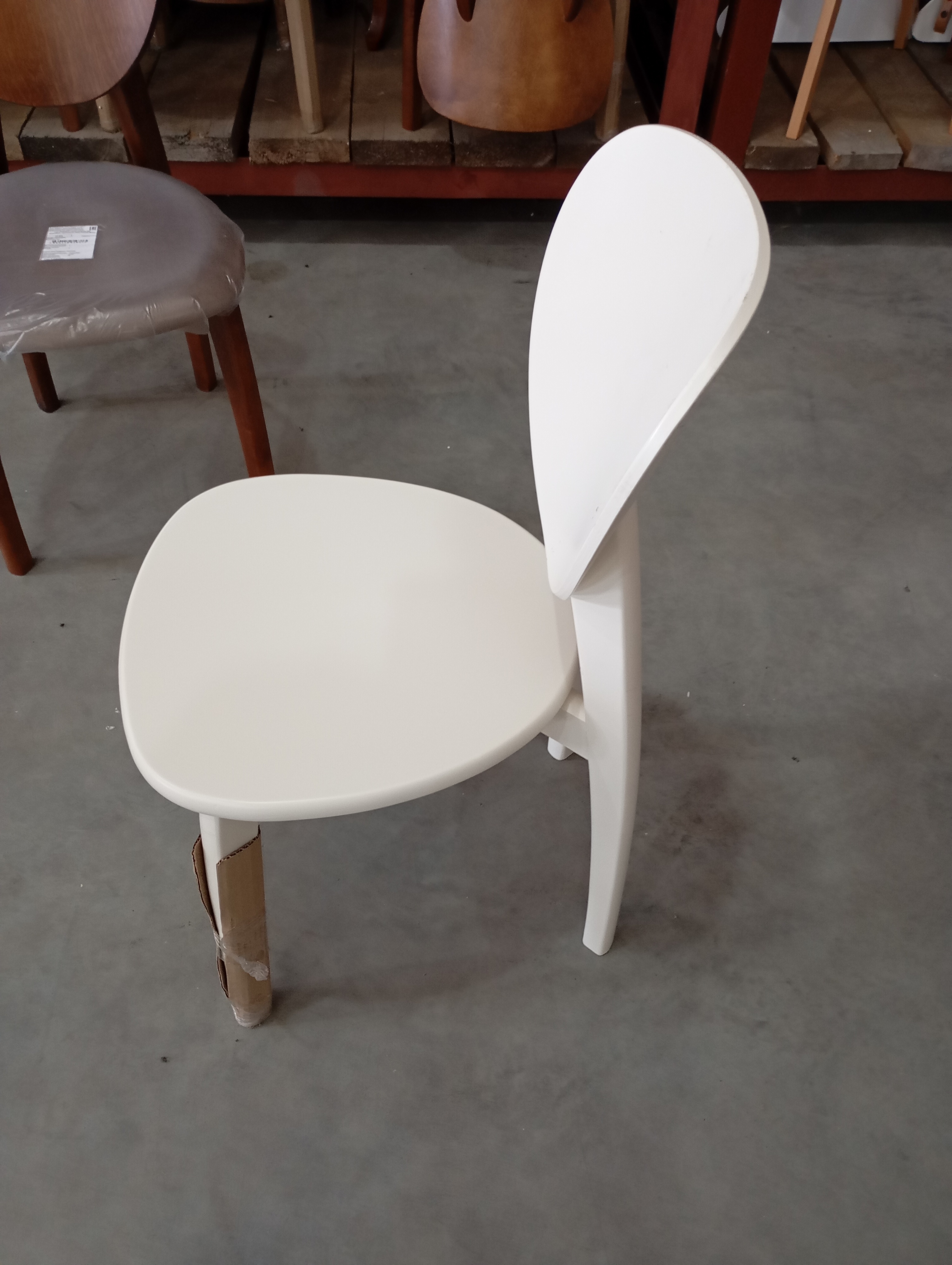 Стул DIAMANTE жесткое сидение бук, 42 х 42 х 85 см, ivory white