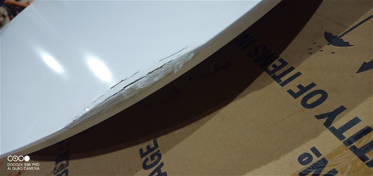 Стол обеденный Вosco/Боско МДФ/бук, D900, белый/коричневый