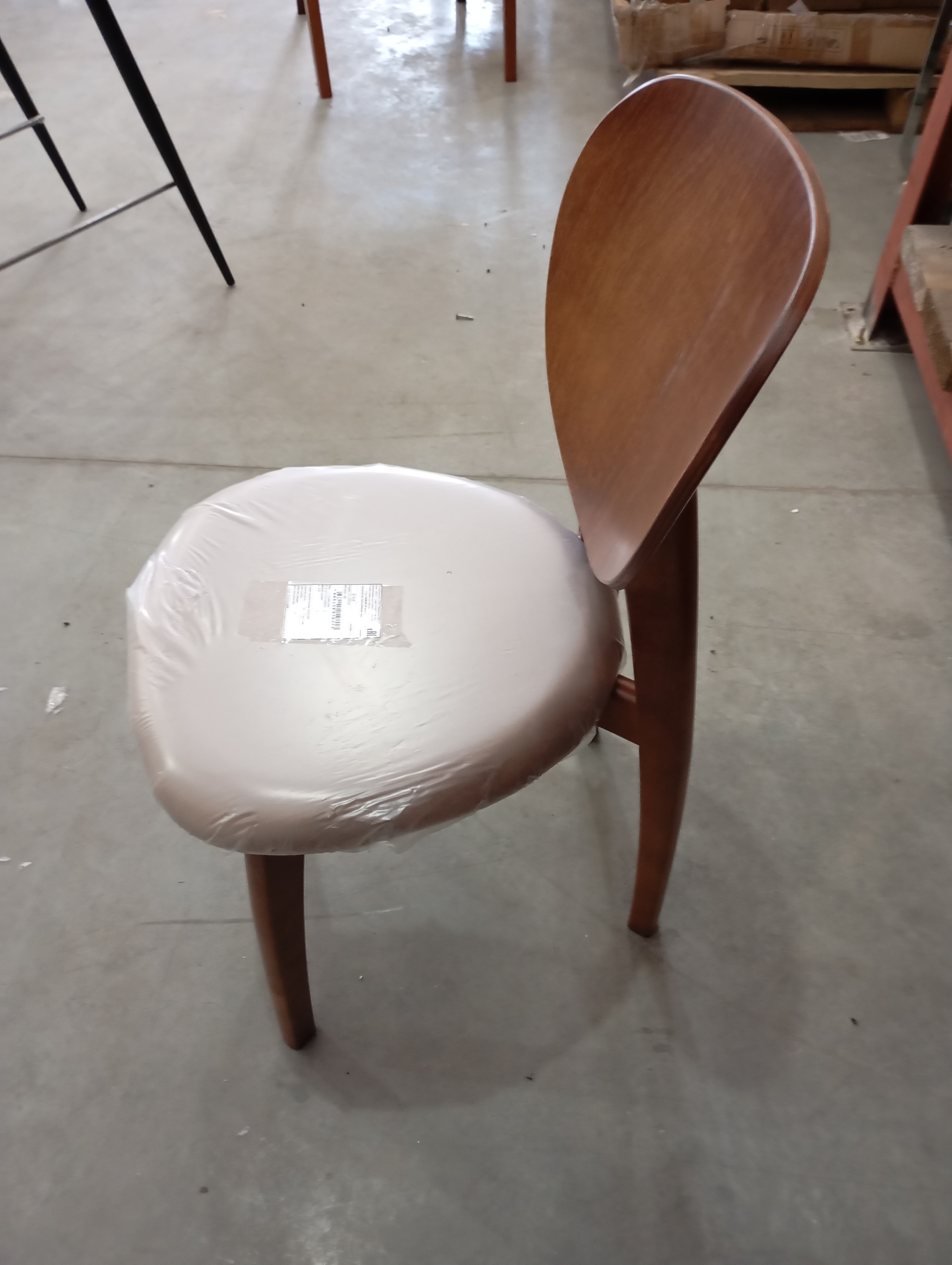 Стул DIAMANTE мягкое сидение / 1 шт. в упаковке бук, 42x42x85см, коричневый, ткань Tenerife Mocco