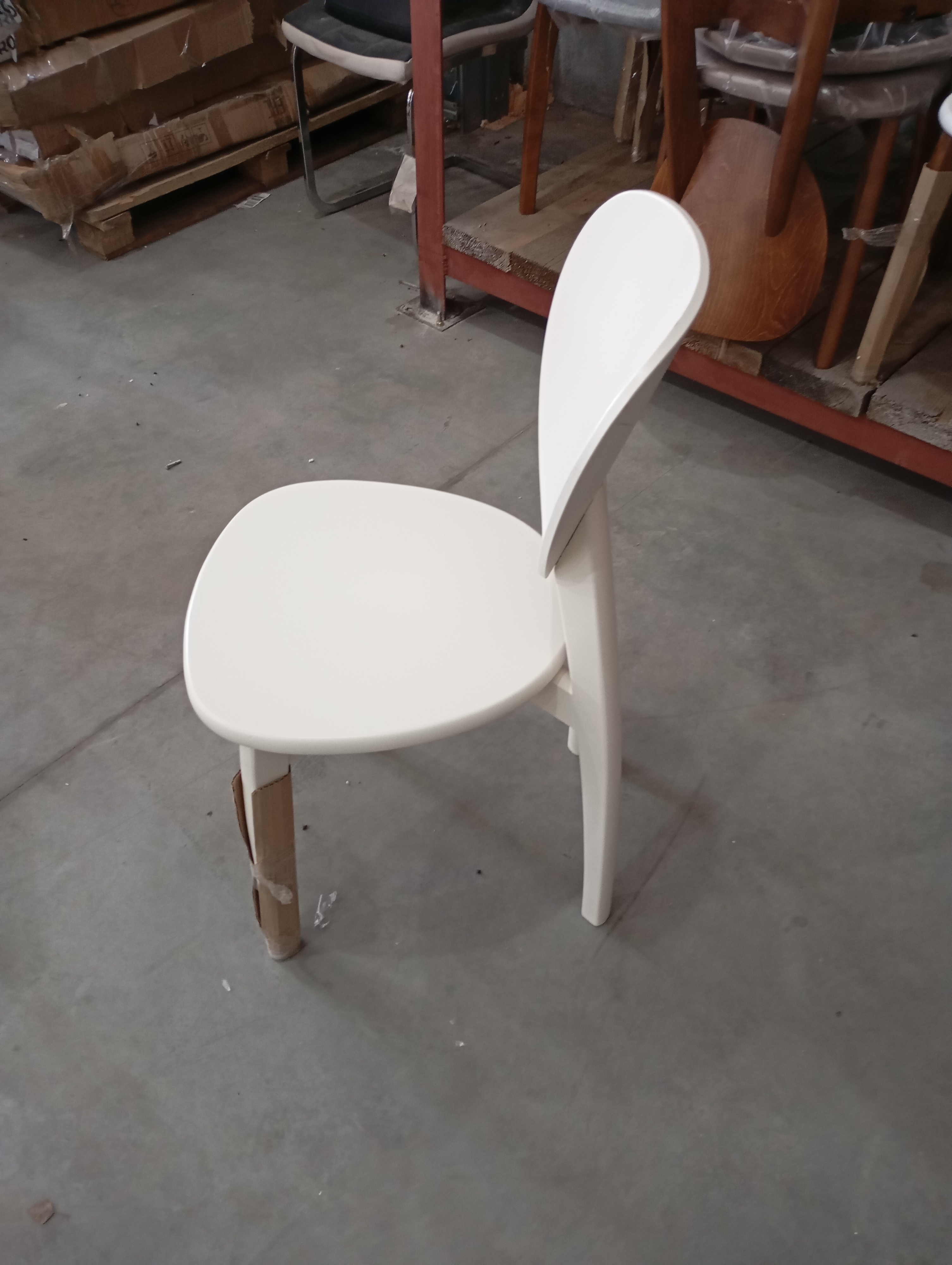 Стул DIAMANTE жесткое сидение бук, 42 х 42 х 85 см, ivory white