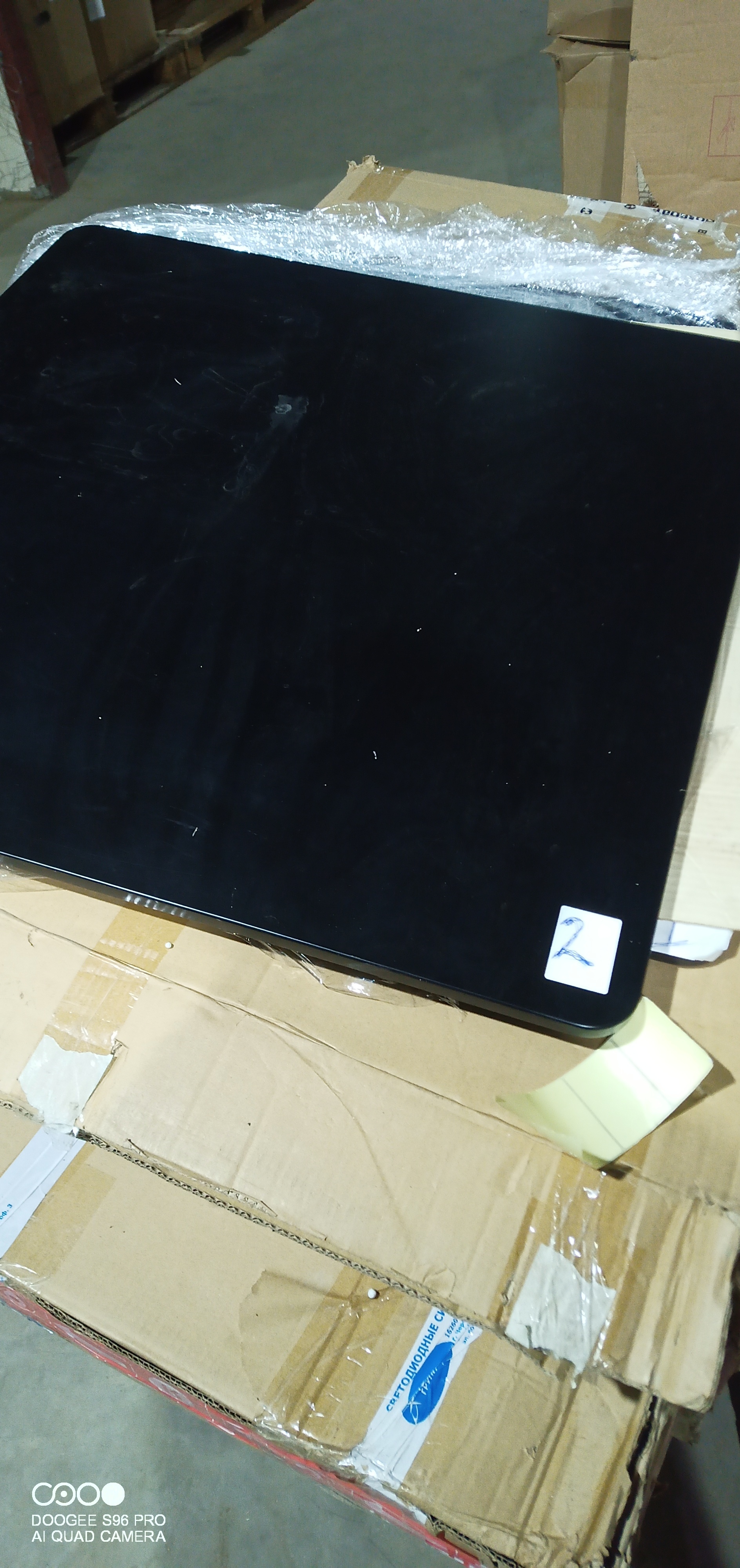 Стол Джон/John (мод.T1003) МДФ/дерево, 80х80х75см, черный/натуральный