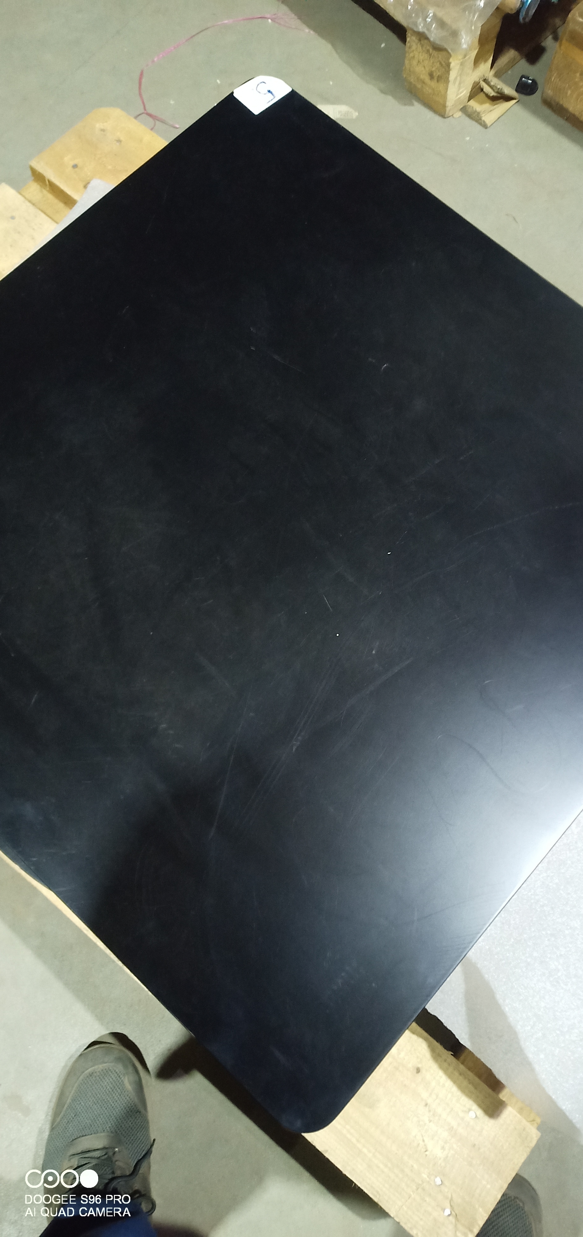 Стол Джон/John (мод.T1003) МДФ/дерево, 80х80х75см, черный/натуральный