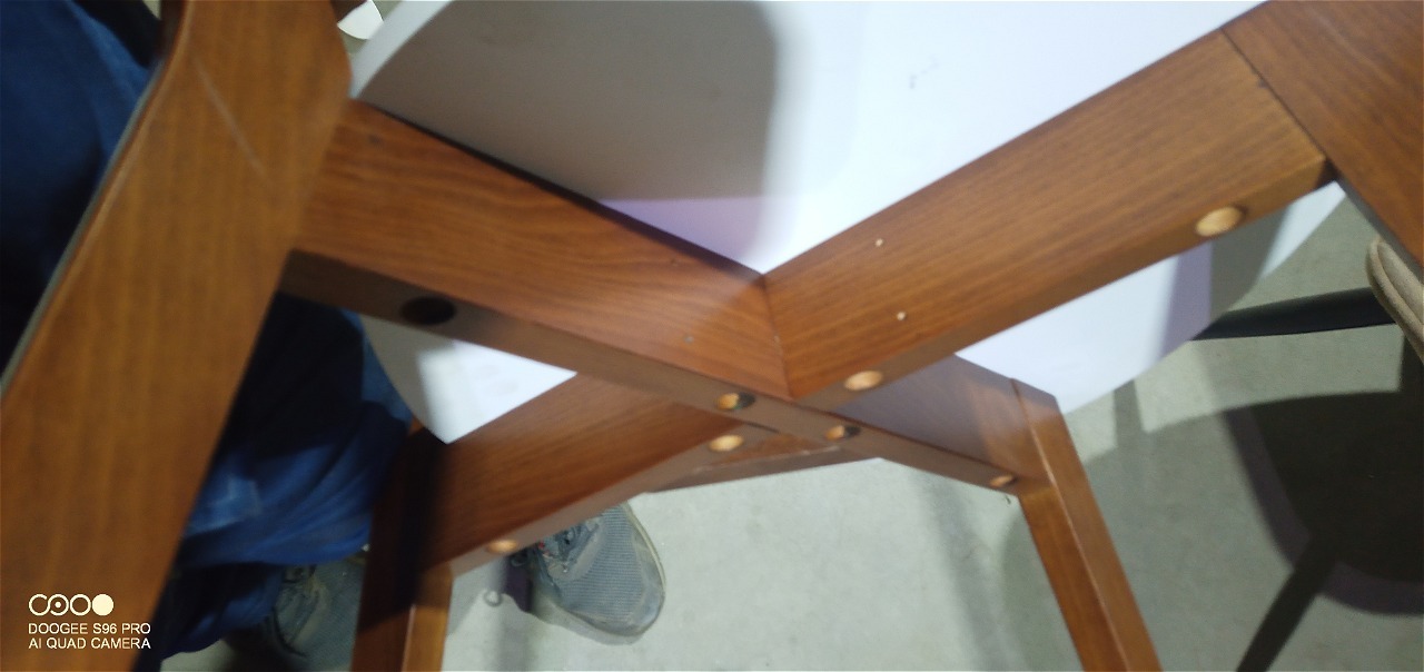 Стул жесткое сиденье Макси/Maxi каркас бук, сиденье, спинка - МДФ, 86х48.5х54.5см, белый + коричневый