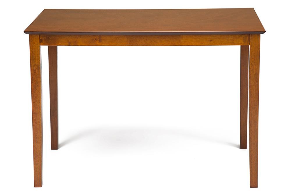 Обеденный комплект Хадсон (стол + 4 стула)/ Hudson Dining Set дерево гевея/мдф, стол: 110х70х75см / стул: 44х42х89см, Espresso, ткань св.-кор. (HE490-02)