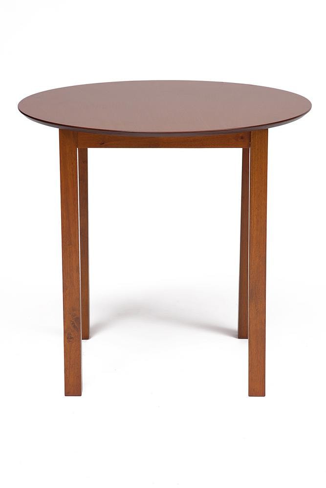 Обеденный комплект эконом Ватсон (стол + 4 стула)/ Watson Dining Set дерево гевея/мдф, стол: 80х80х75см /  стул: 44х42х89см, Espresso, ткань светло-корричневая (HE490-02