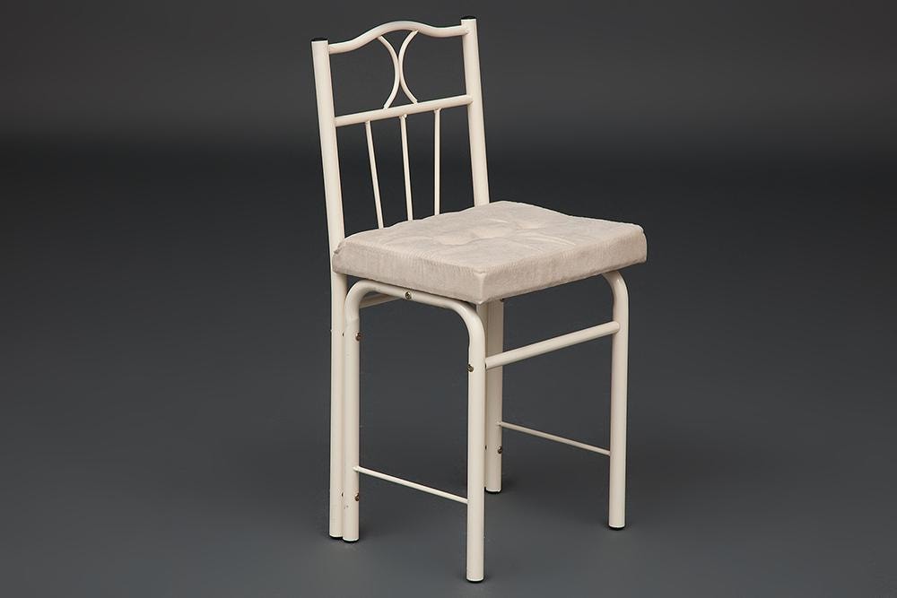 Столик туалетный CANZONA (столик/зеркало + стул) 95х46х162см, Белый (butter white)