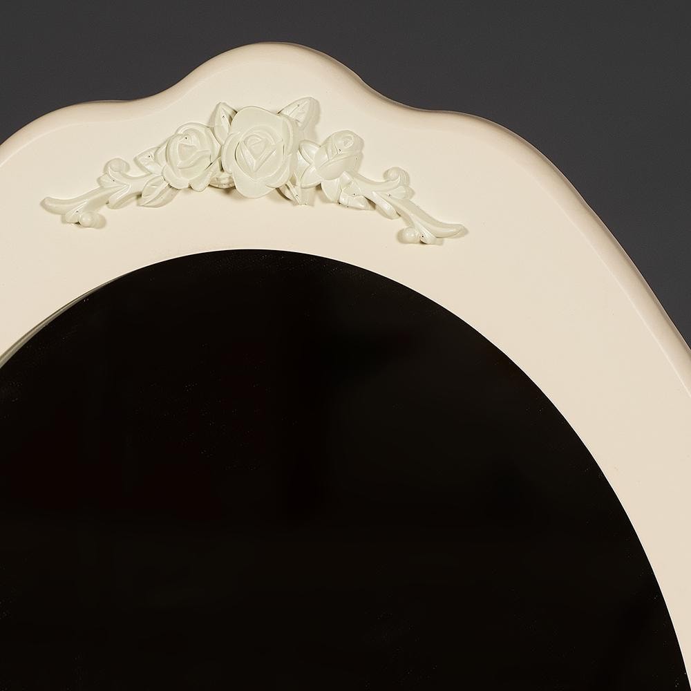 Туалетный столик с зеркалом и табуретом Secret De Maison ARNO ( mod. HX18-263 ) дерево павловния, мдф, 75х40х141см, butter white (слоновая кость)