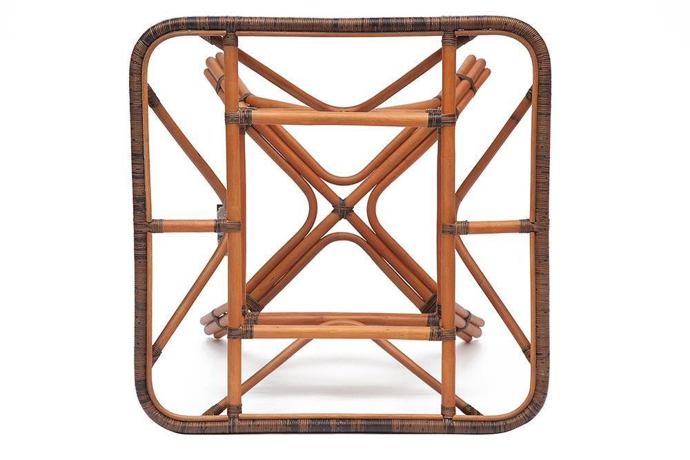Стол Обеденный Secret De Maison Yama натуральный ротанг, 90*90*76 cm, коричневый/brown